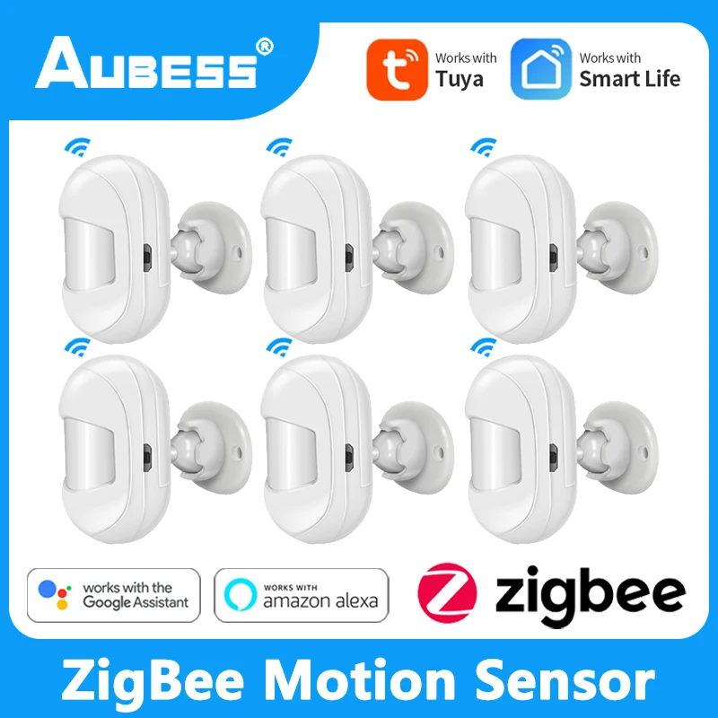

Aubess Tuya Zigbee 3.0 Smart Motion Sensor Mini PIR Human Body Presence Movement Sensor For Alexa Google Home Smart Life App