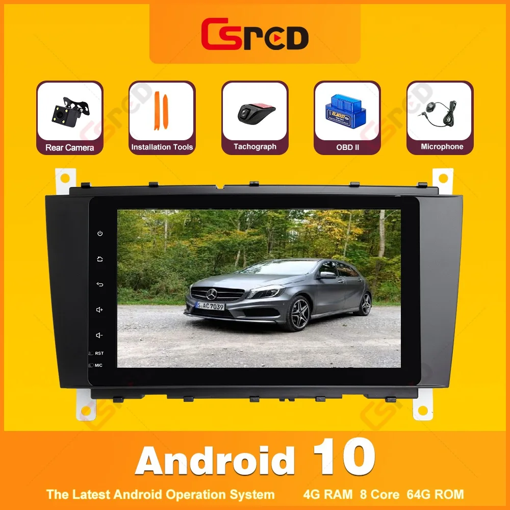 

Csred 8" Android 10 For Mercedes Benz C W203 CLK W209 Volkswagen Crafter LT3 GPS Navigation Car Multimedia Auto Radio Head Unit