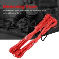 durable wear resistant pull ring steel wire cord measuring rope for railway survey engineering construction measuring tool