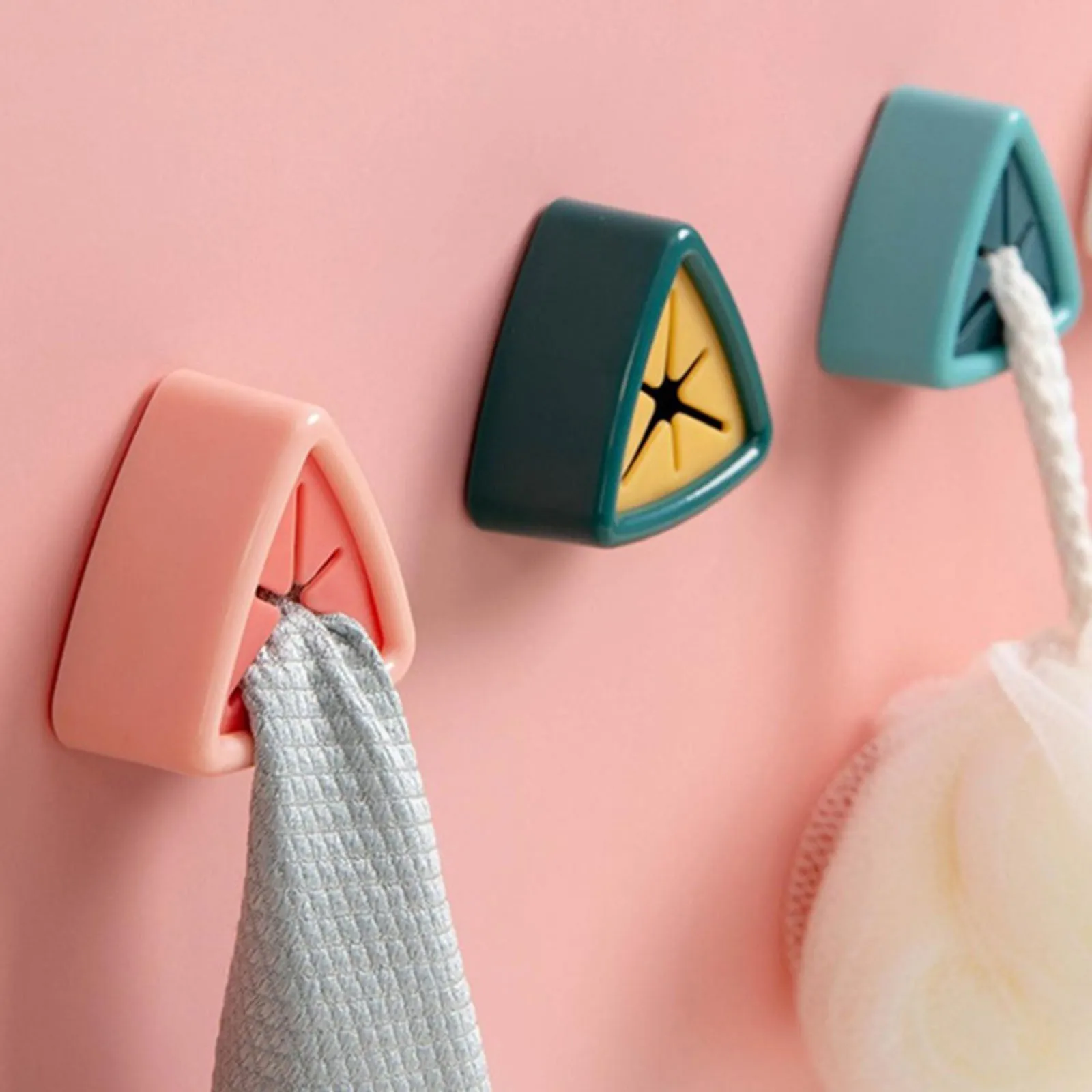 

P 4PC/set Punch Free dishcloth Towel Clip Laundry Hanging Clips Towel Holder Bathroom Organizer Rack Bathroom accessories 2021
