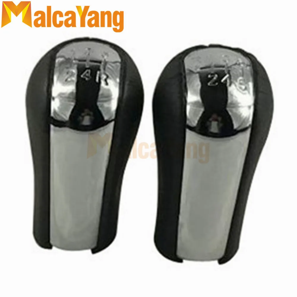 Кожаный хромированный рычаг переключения передач 5 6 скоростей для TOYOTA Yaris Corolla Verso