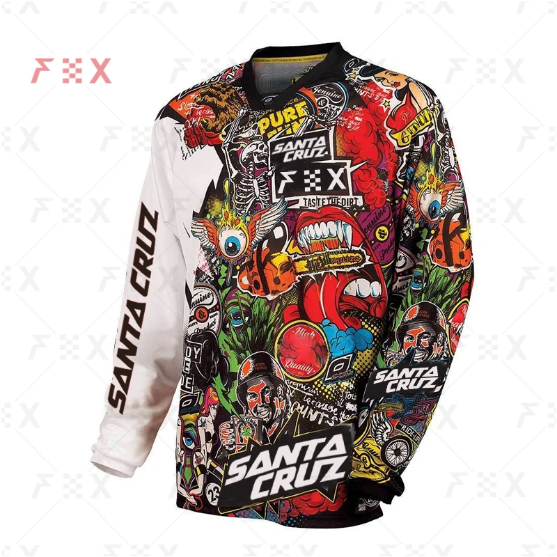 Футболка для горного велосипеда santa cruz новинка 2021 футболка с длинным рукавом bmx