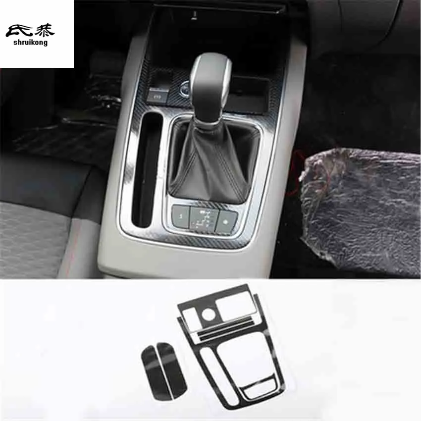 

1Lot Car Stickers Carbon Fiber Gear Panel Decoration Cover For 2017-2019 Citroen C5 AIRCROSS Car Accessories