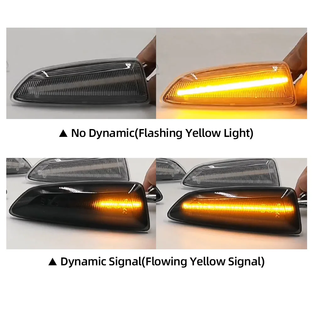2 шт. динамический светодиодные боковые габаритные фонари 12V течет сигнала