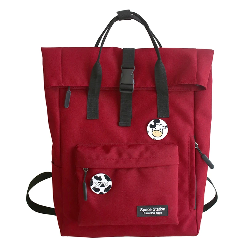 

Female Large Capacity Travel Backpack Women Men 15.6inch Laptop Computer Backpacks for School Teenagers Girls Black School Bags