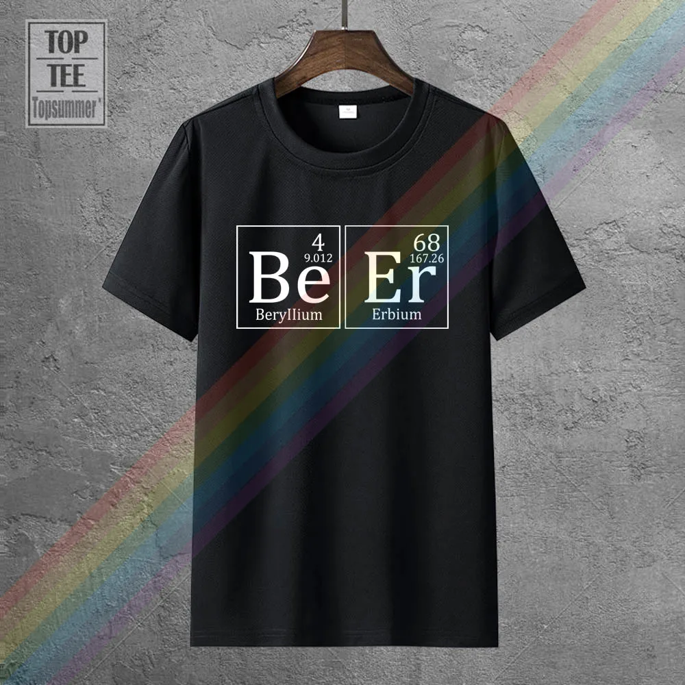 

Beer Beryllium Erbium Periodic Table Elements Funny Science T Shirt New Grey Funny Tops Tee Shirt