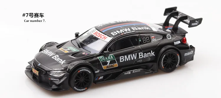 

1:43 Diecast Alloy Car Model Toys For DTM M4 With Pull Back Function Electronic Toy With Simulation And For Kid Gift