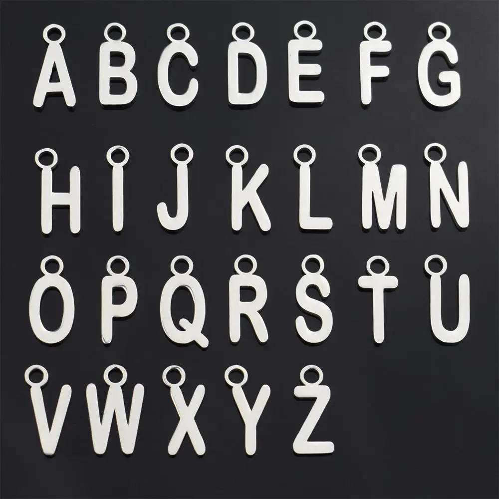 

26PCS/LOT Trendy Lettering Pendant Jewellery Handmade Accessories Diy Jewelry Findings Wholesale Dropshipping