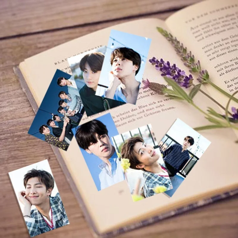 Kpop 5th Юбилей Бумага ломо карты Jimin V Suga коллективных Фотокарта плакат самодельные Бумага фото карты 30 шт./компл