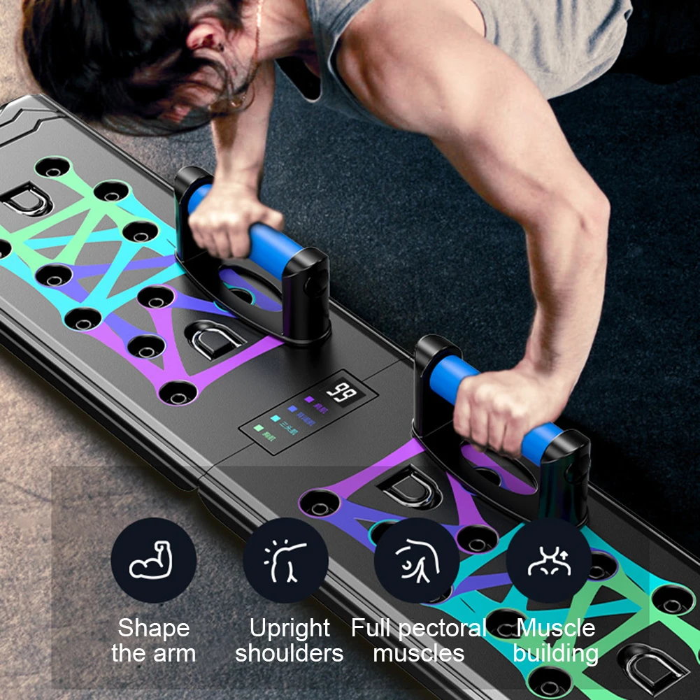 

Counting Folding Push Up Board Multifunctional Exercise Table Abdominal Muscle Enhancement Gym Sports Portable Gym Equipment