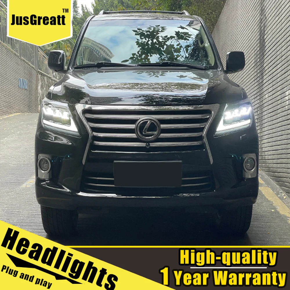 

LED Headlights For LEXUS 570 LED Headlights 16-20 LED Daytime Running lights Dynamic Signal Bi-Xenon Low/High Beam 1 Pair