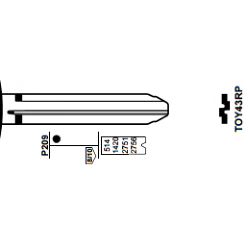 Keyecu 10 шт. 69 # TOY43R TOY43RP KEYDIY Универсальные пульты для Toyota Chevrolet GM Holden Isuzu | Автомобили и