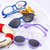 removable children polarized set of glasses ordinary anti blue ray plain glasses unisex hanging button set of glasses