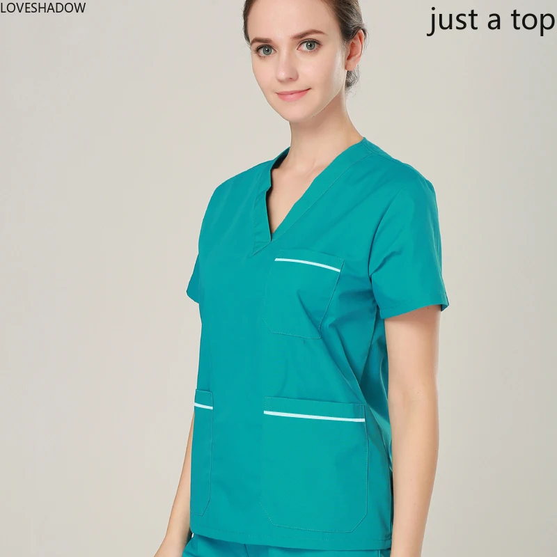 Топ женский из чистого хлопка с коротким рукавом и V образным вырезом|Верх низ