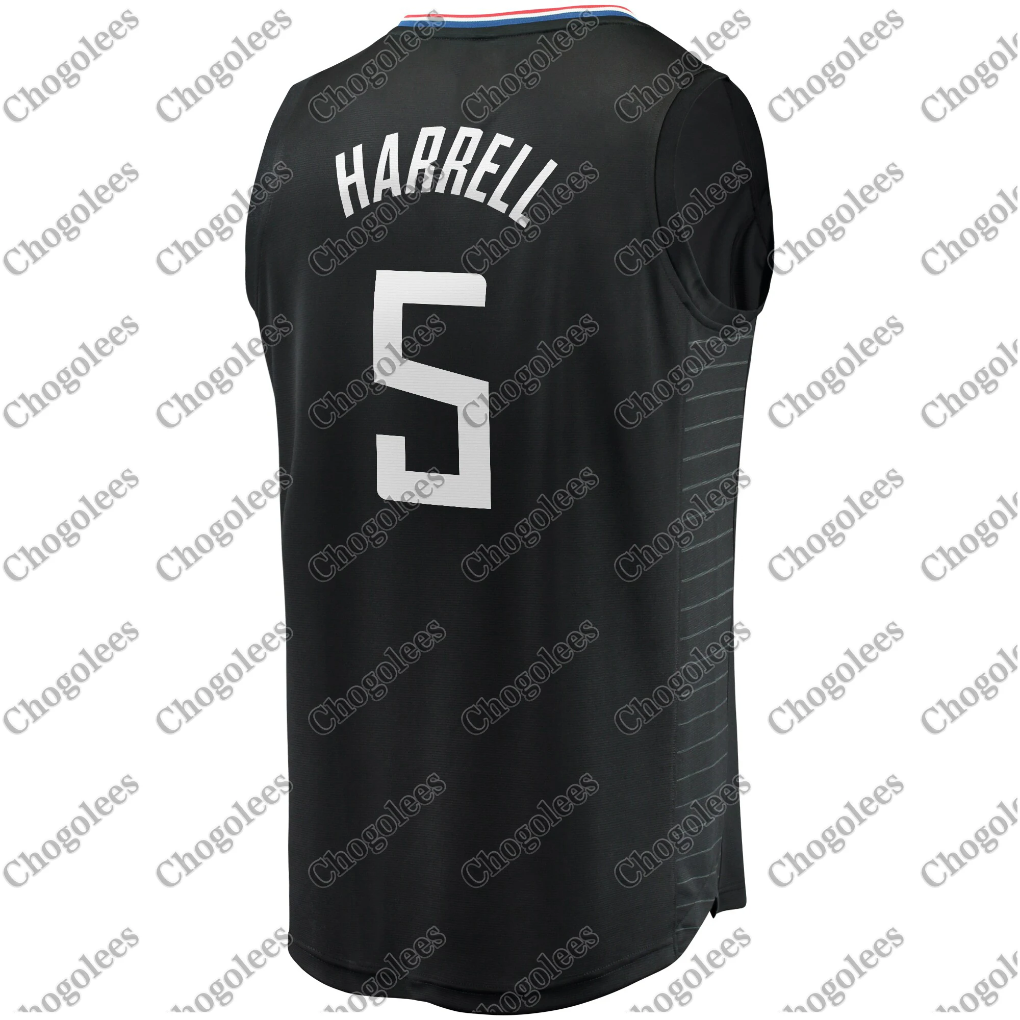 

Men Basketball Jersey Montrezl Harrell LA Branded Fast Break Player Jersey Statement Edition Black