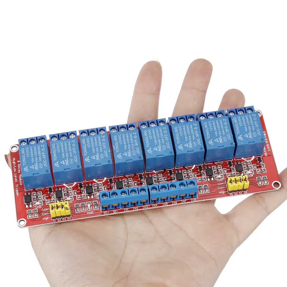 5 в 12 В 24 1 2 4 8 канальный релейный модуль с оптроном выходной для Arduino|Интегральные