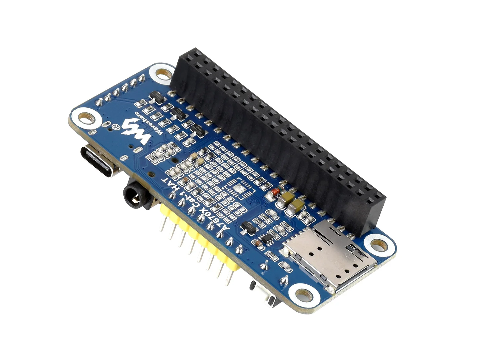 Шляпа Cat-1 A7670E для Raspberry Pi 2G GSM / GPRS LBS Европы Юго-Восточной Азии Западной Африки