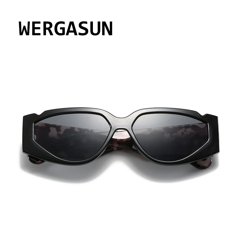 WERGASUN новые винтажные солнцезащитные очки с квадратной оправой женские роскошные