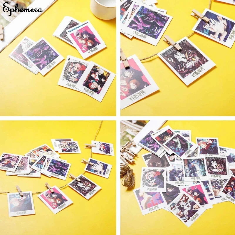 

40Pcs Japanese Anime Jujutsu Kaisen Figure Cosplay Stickers Card Decoration