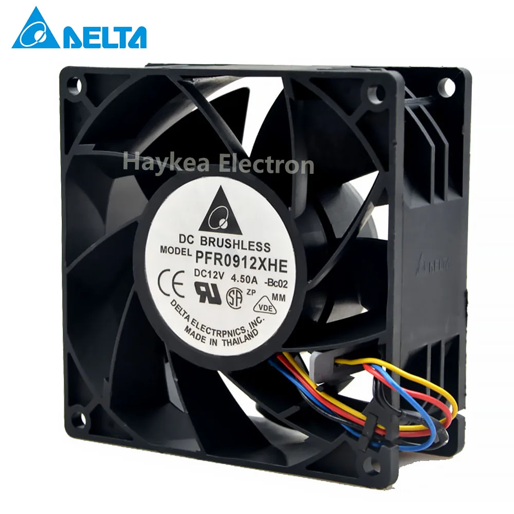 for delta PFR0912XHE 9CM 90mm 4.5A 90*90*38mm DC 12V Server Extensions machine cooling fan | Компьютеры и офис