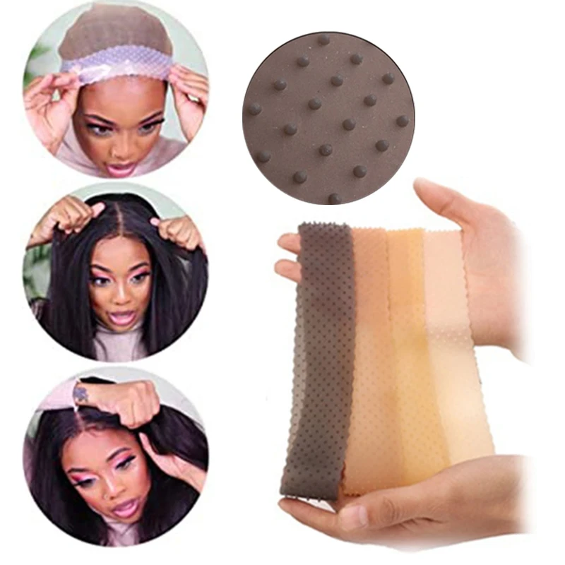 Нескользящая повязка на голову для париков регулируемая силиконовая парика