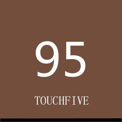 TOUCHFIVE 168 цветов одиночные художественные маркеры Кисть ручка эскиз на спиртовой основе маркеры двойная головка манга ручки для рисования товары для рукоделия - Цвет: 95-burnt orange