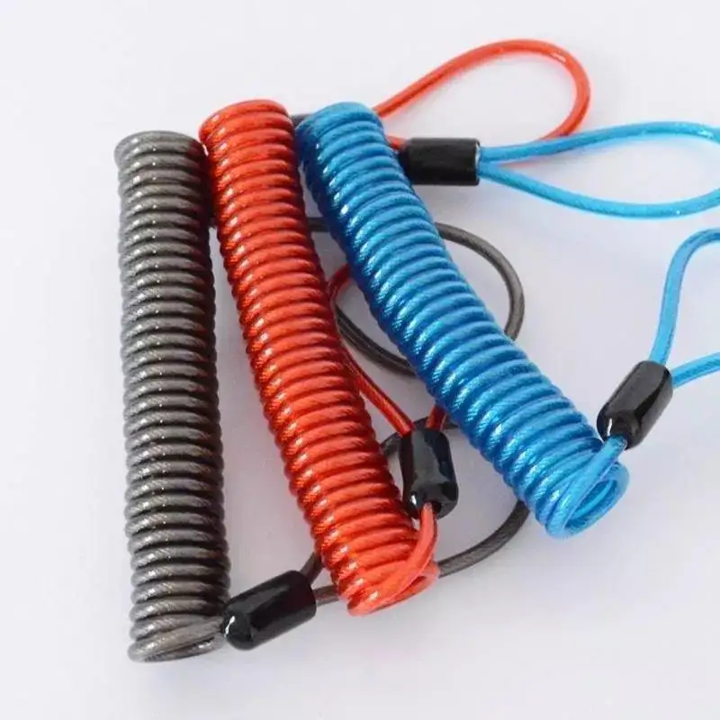 Велосипедный Противоугонный Шнур Блокировка пружинная сигнализация панель