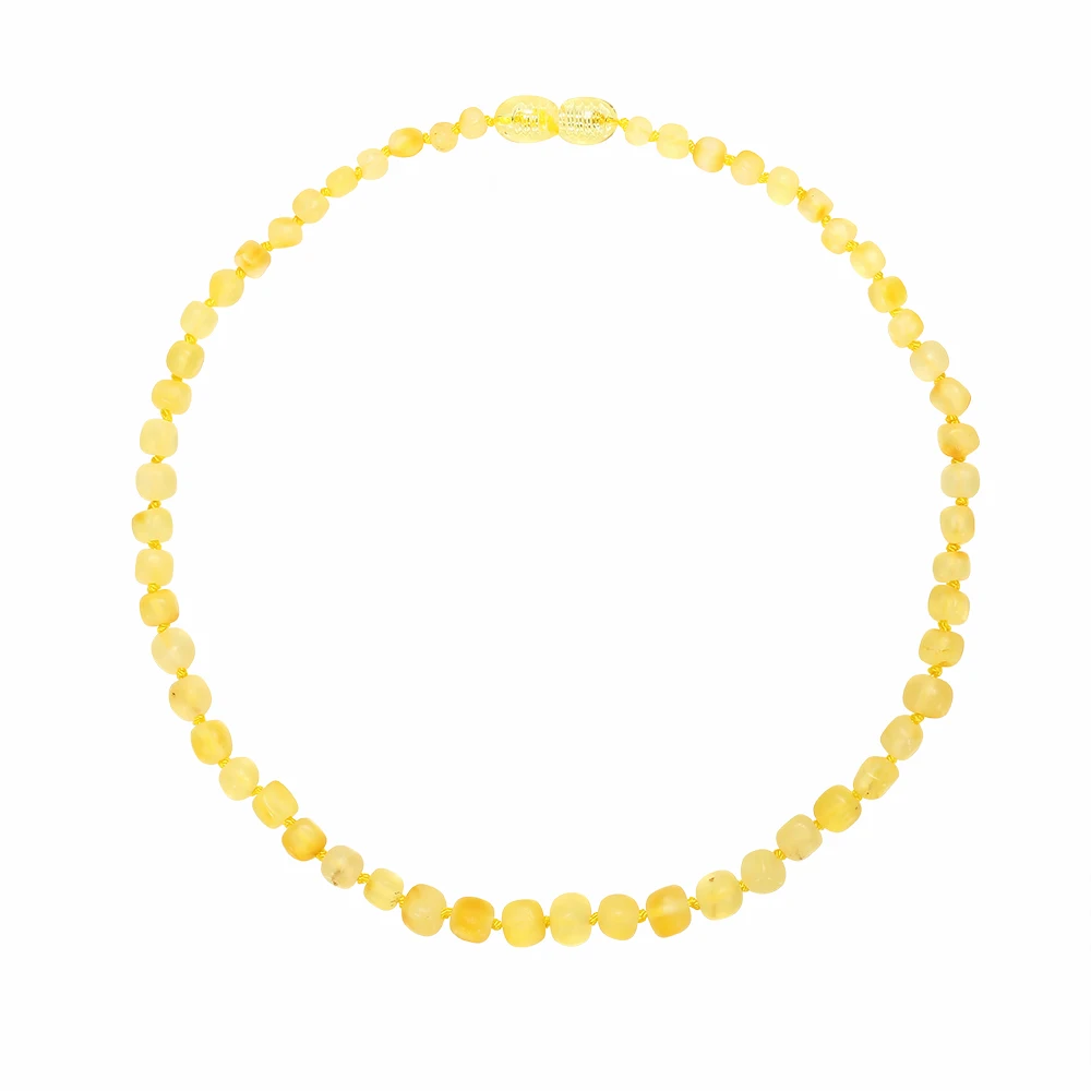 Raw Gold HAOHUPO оригинальные ювелирные изделия Балтики Янтарное прорезывающее ожерелье для ребенка натуральные Прибалтики бусины женские янтарные ювелирные изделия сертификат поставки - Цвет камня: Raw Gold