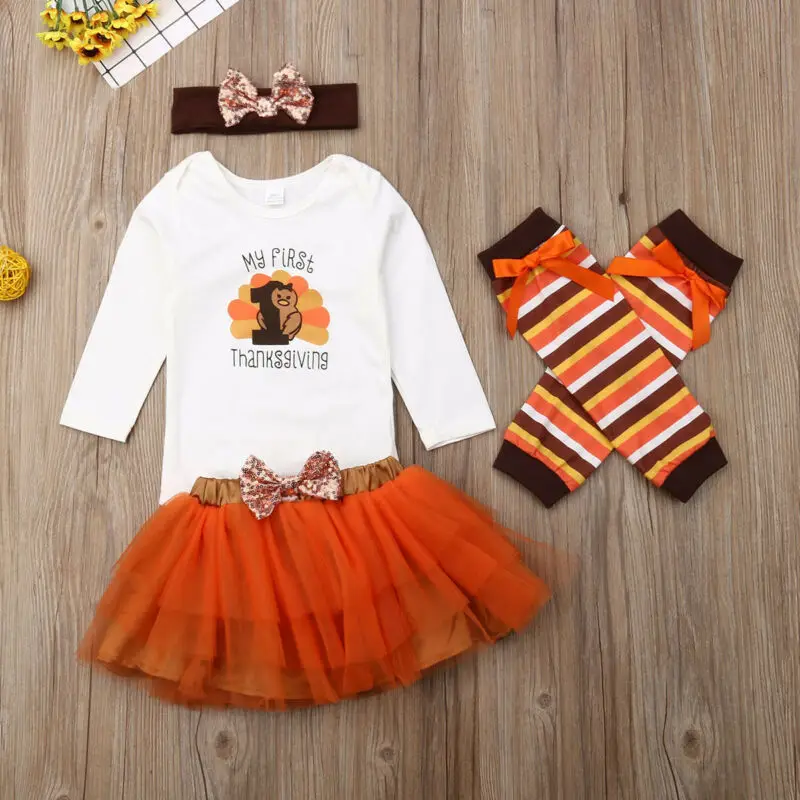 Новый женский комбинезон с длинным рукавом на День Благодарения для девочек