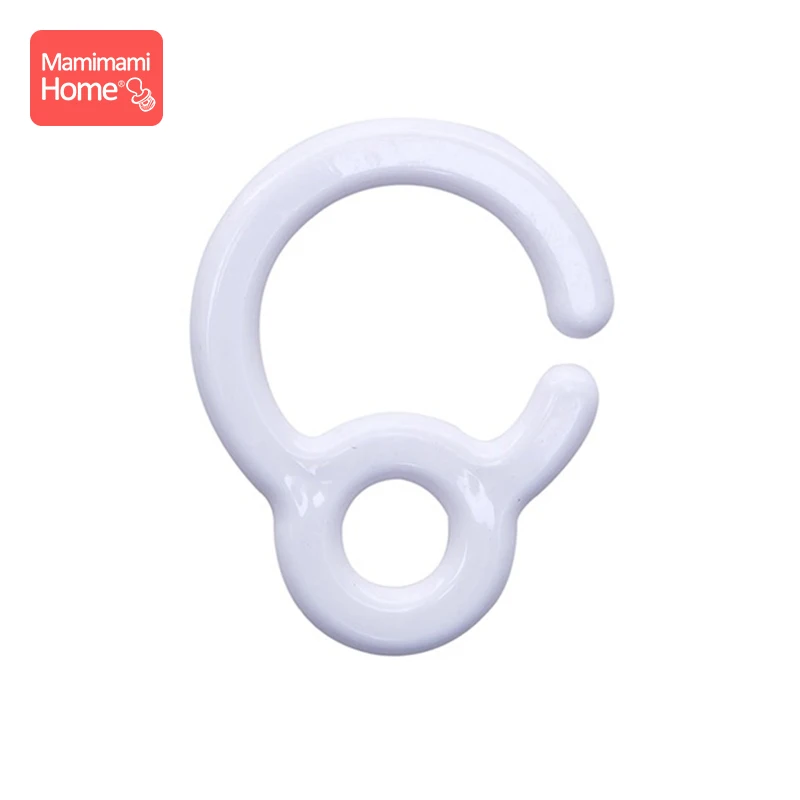 White hook Mamihome 5 шт. белые пластиковые кольца для детских колясок, игрушки, крючок для пустышки, пластиковые Diy зажимы для пустышки, Детские подвески, Детские Прорезыватели - Цвет: White hook