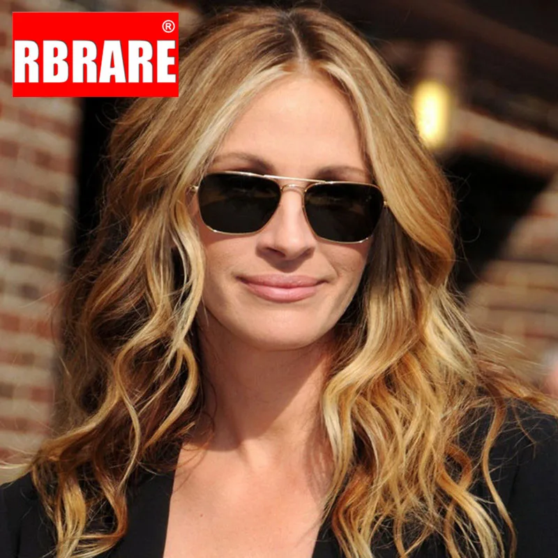 Солнечные очки RBRARE в винтажном стиле для мужчин и женщин квадратные