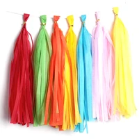 5pclot color paper tassel 1235cm red pink white romantic party decoration birthday wedding valentines day balloon collocation