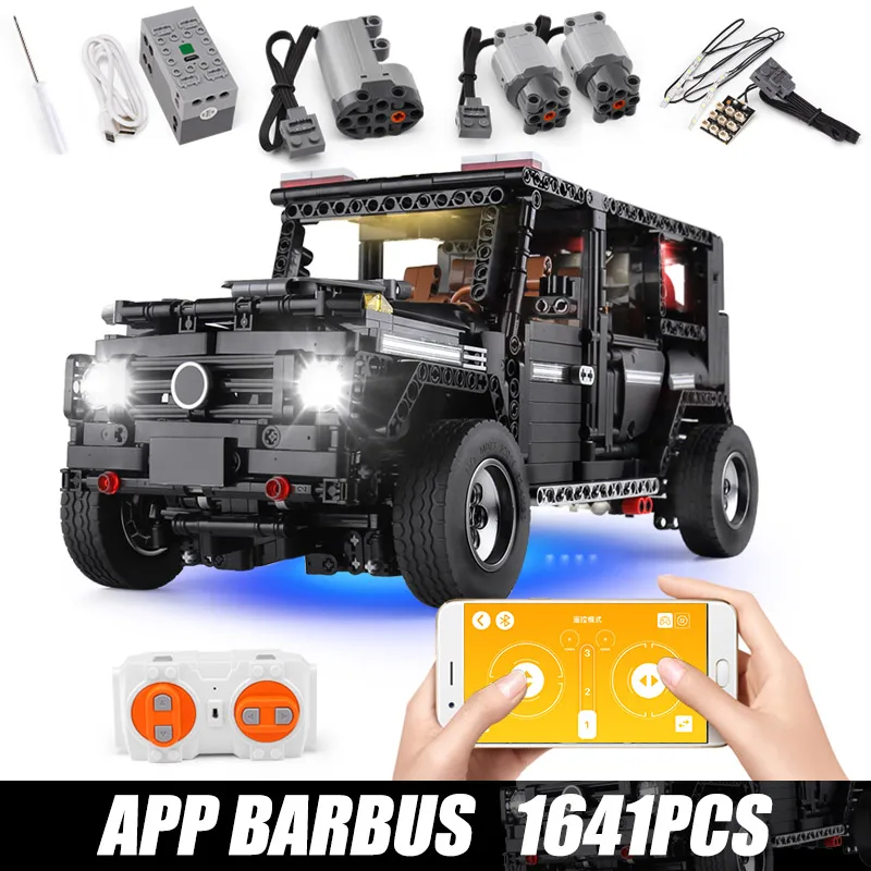 Строительные блоки Mold King 13070 APP RC G Glass G500 AWD Wagon SUV подходит для MOC 2425 функция
