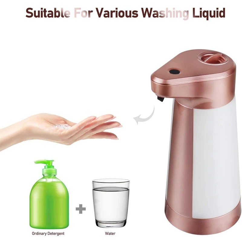 

Automatic Hand Soap Dispenser Gel Liquid Soap Dispenser Touchless Soap Dispenser Countertop for Home Washing