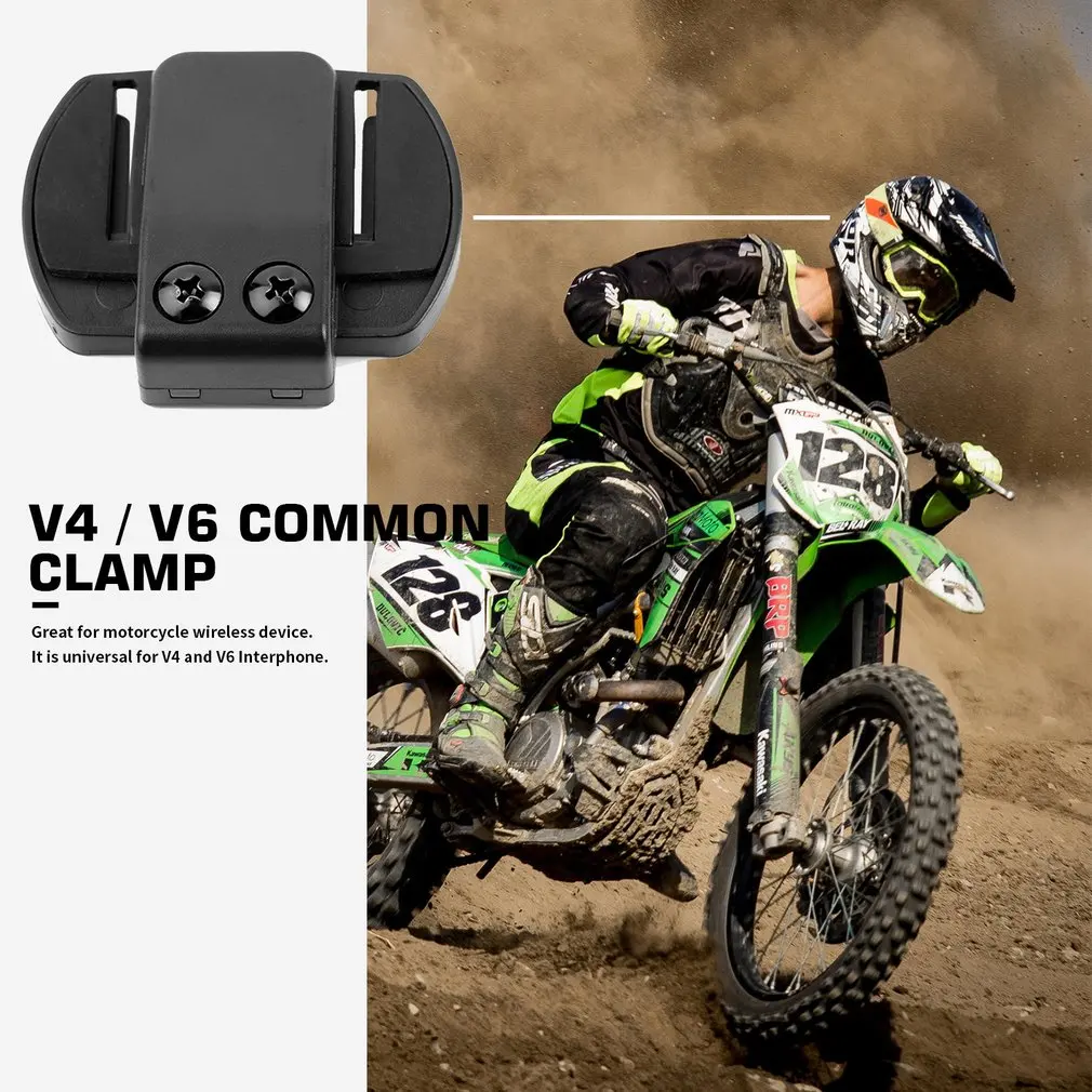 Зажим V4 V6 подходит для мотоциклов Bluetooth-совместимое переговорное устройство с