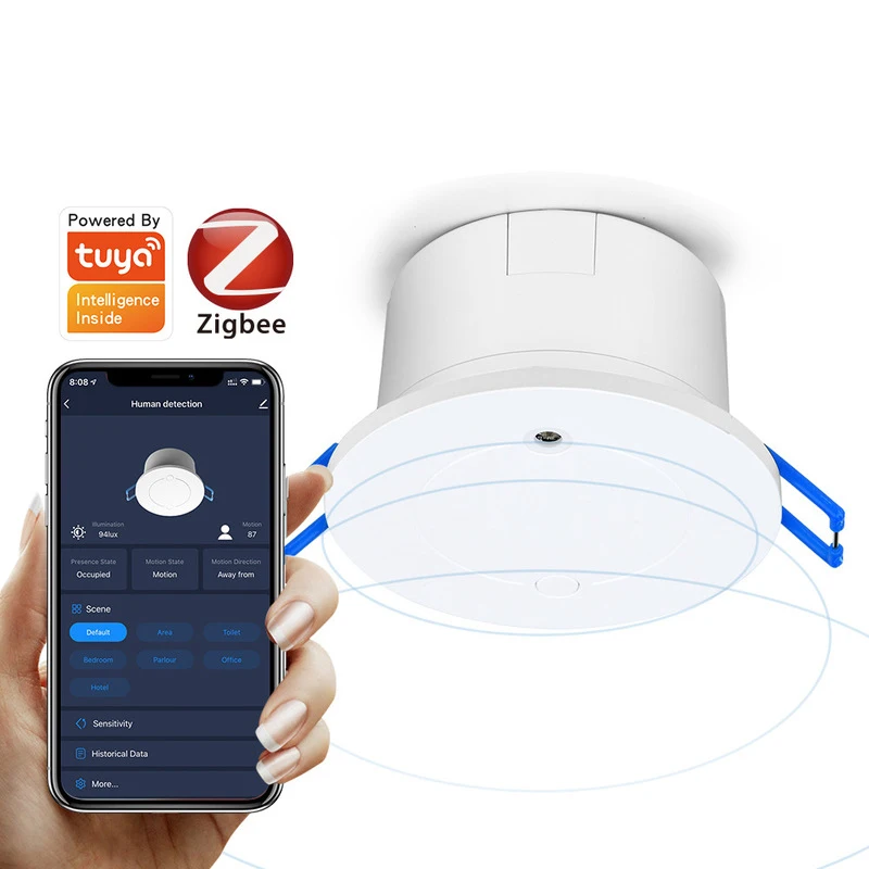 Датчик движения человеческого тела Zigbee потолочный светильник с Wi-Fi управлением