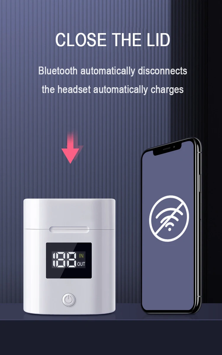 YUNAO DO19, беспроводные Bluetooth наушники, бинауральные, HD вызов, шумоподавление, Bluetooth наушники, Bluetooth гарнитура с зарядным устройством