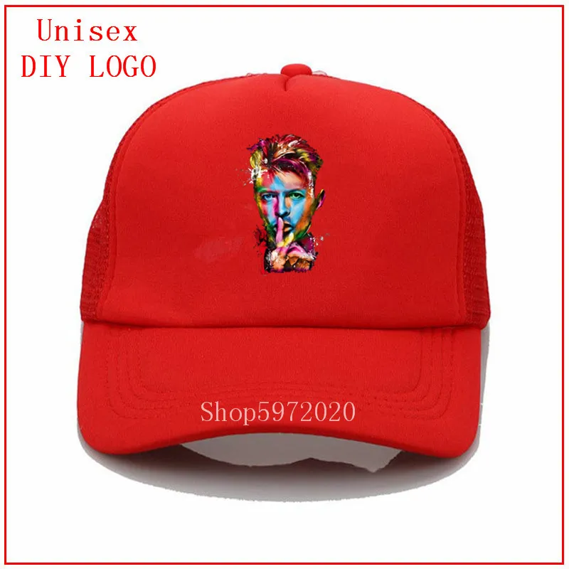 Черная бейсболка с изображением Дэвида Боуи Модная стильная для женщин кепки