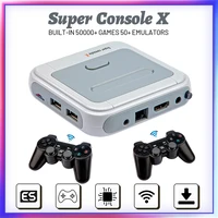 super console x for pspps1n64dc hd 4k retro video game player built in 50000 games 50 emulators max to 256g