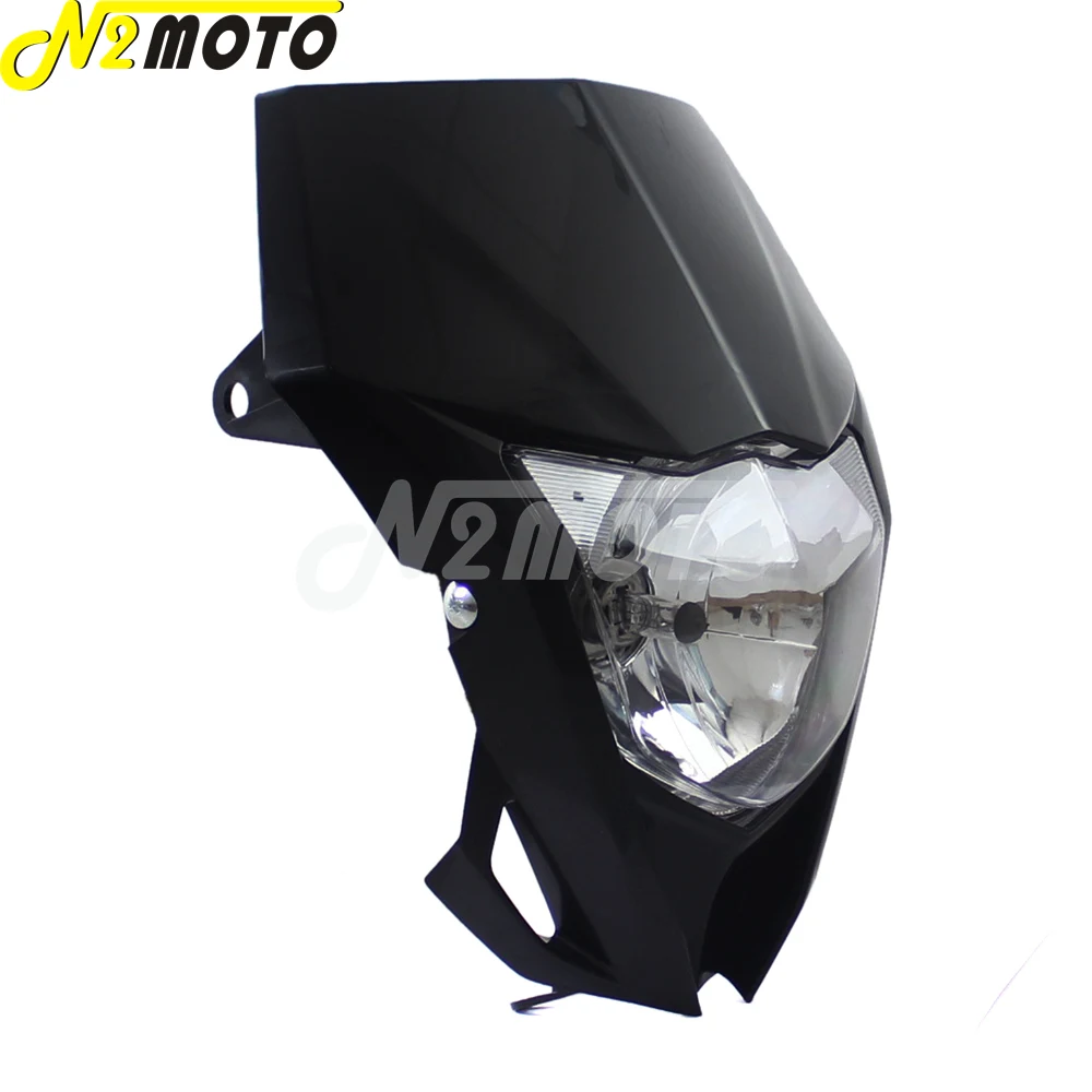 Черные мотоциклетные фары обтекатель для YAMAHA YZ TTR WR XT 250 450 600 WR250F WR450F Dual Sport Enduro