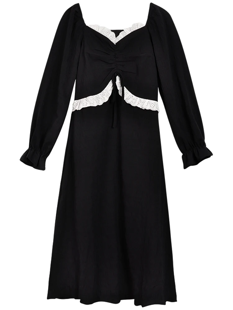 

Spring And Autumn 2020 New Sweet Dress Black Dress