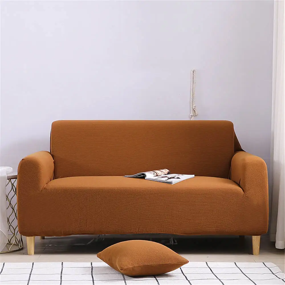 Чехлы для диванов Dark Coffee эластичные элегантные секционные в европейском стиле