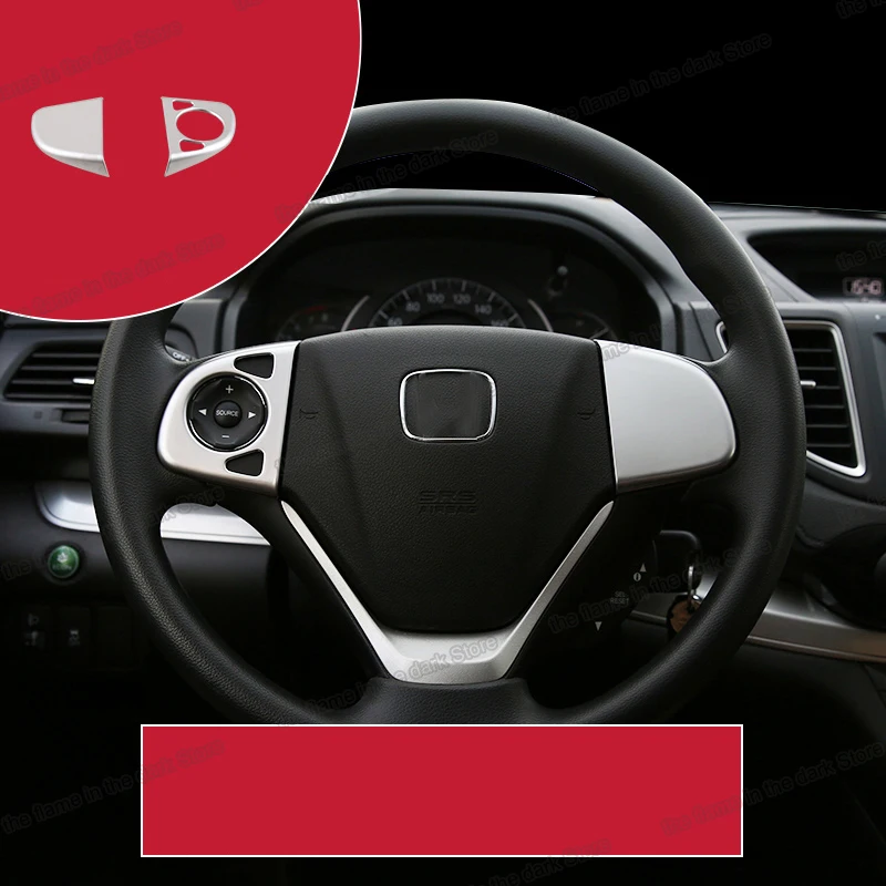 Lsrtw2017 углеродное волокно abs автомобильные рулевые накладки для honda crv 2012 2013 2014 2015
