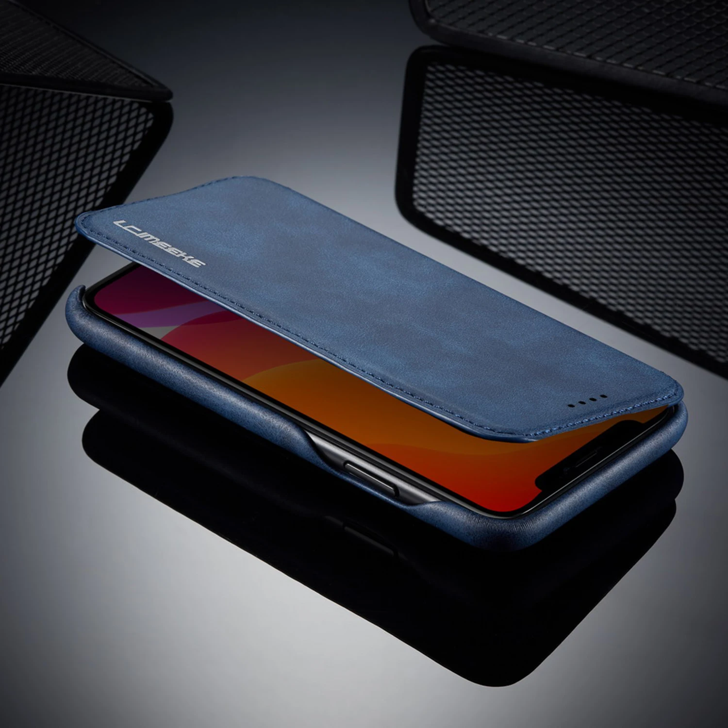 Чехол для iphone 11, флип-чехол для iphone 11 Pro 11 Max 5,8 6,1 6,5 XS XR X 6 7 8 plus, Магнитный флип-чехол с подставкой и отделением для карт
