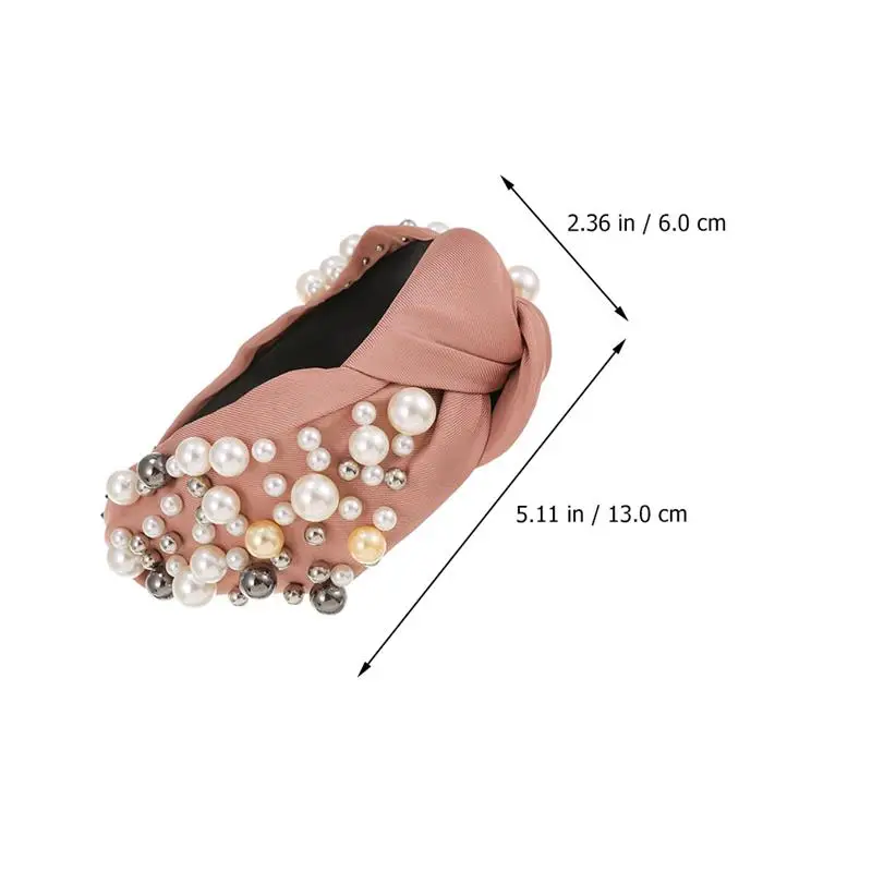 

3pcs Party Hair Accessories Chic Cloth Headdresses Pearl Knot Hair Hoops
