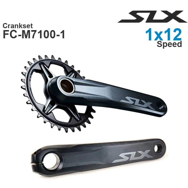 Кривошипная Система Shimano SLX M7100 1x12 В HOLLOWTECH II MTB кривошипная система Q Factor 172 мм
