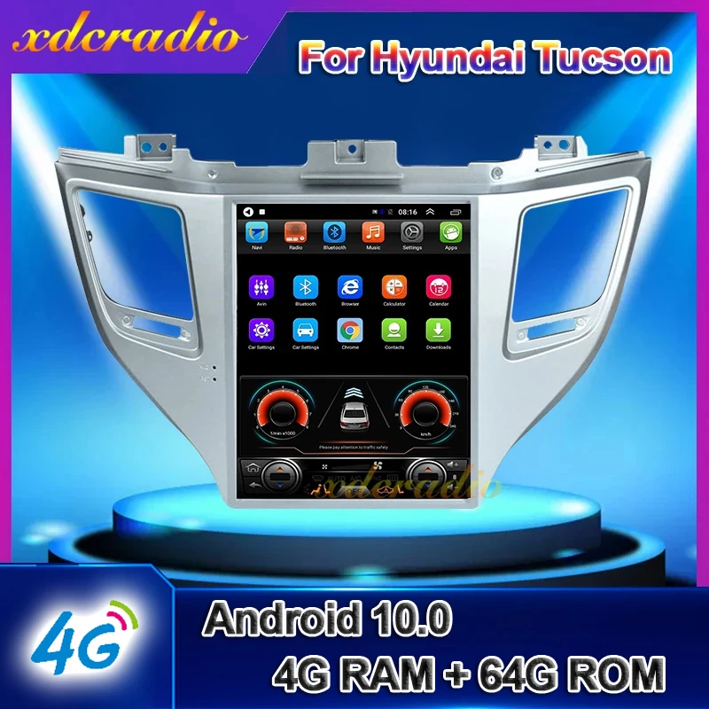 

Xdcradio 10.4" Tesla Style Vertical Screen Android 10.0 For Hyundai Tucson Ix35 Car Radio Auto Dvd Multimedia Navigation 2015 +