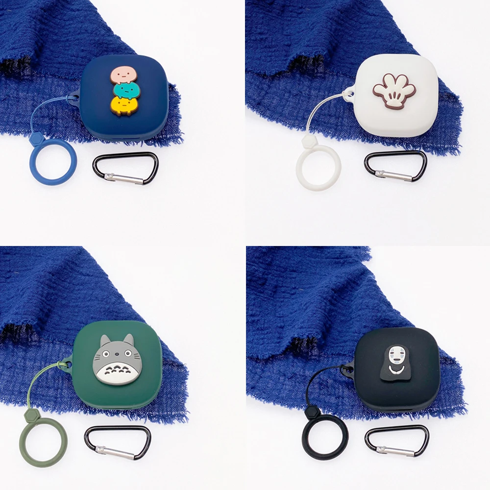 

Cute Cartoon Cover for QCY T13 Case TWS Bluetooth Earphone Case Accessories Headphone Silicone Box Bag Portable with Finger Ring
