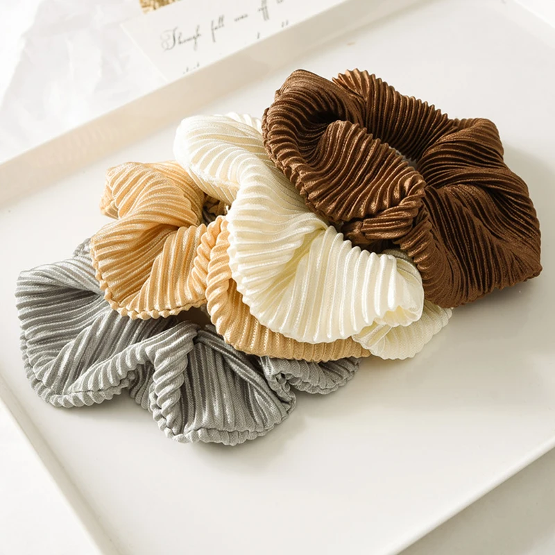 

2 шт./пакет женские модные Scrunchies однотонные Цвет резинки для волос Веревка для прически хвостик для девушек держатели резиновой подошве; Цве...