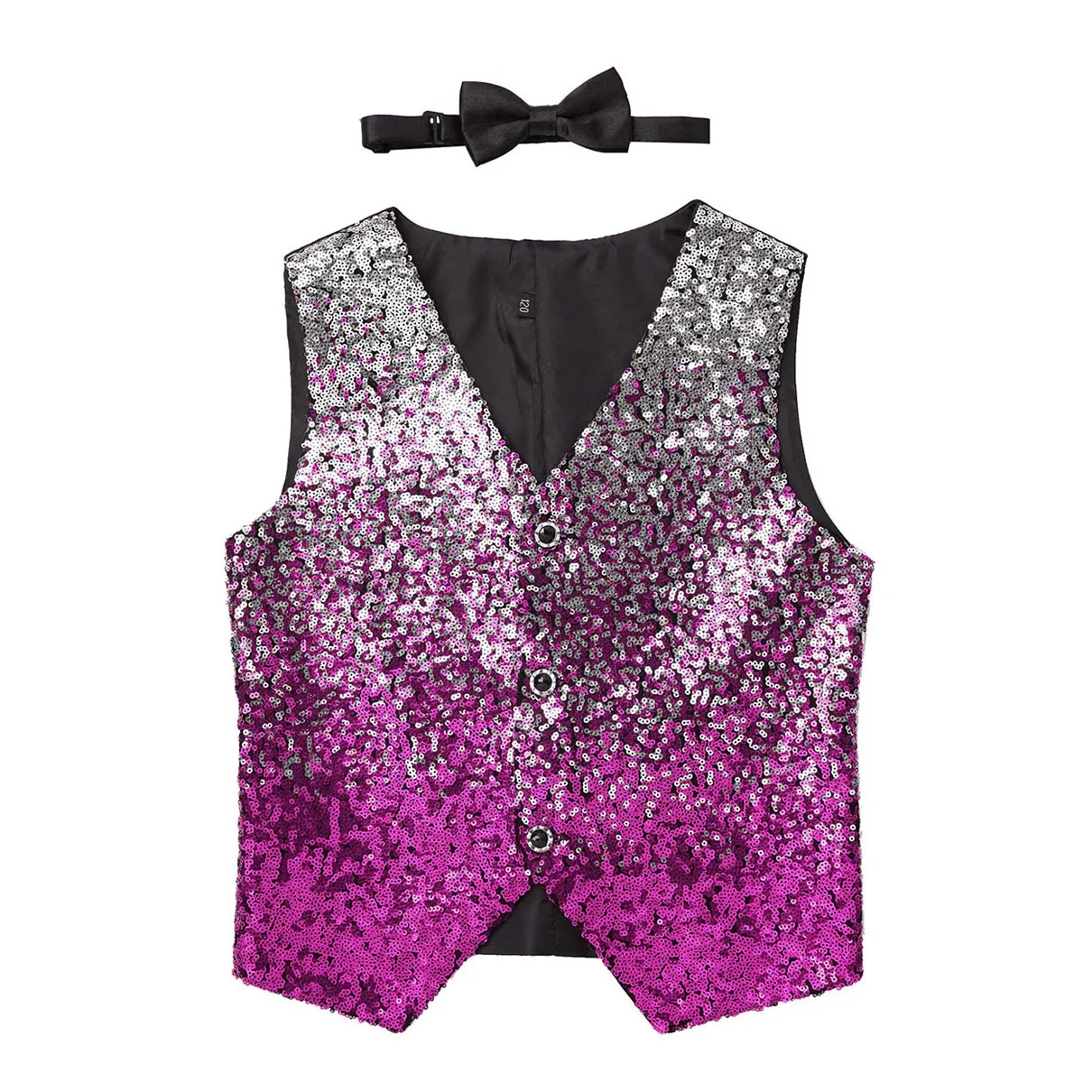 Детский жилет с блестками и градиентом бантом детская одежда для выступлений